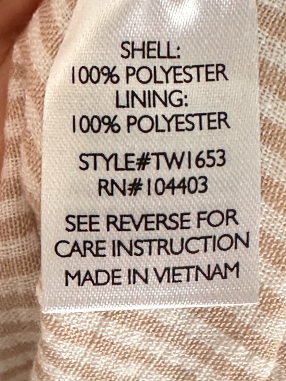 Beige Striped Dress Drop Waist Midi Dress Size Small - Picture 4 of 7